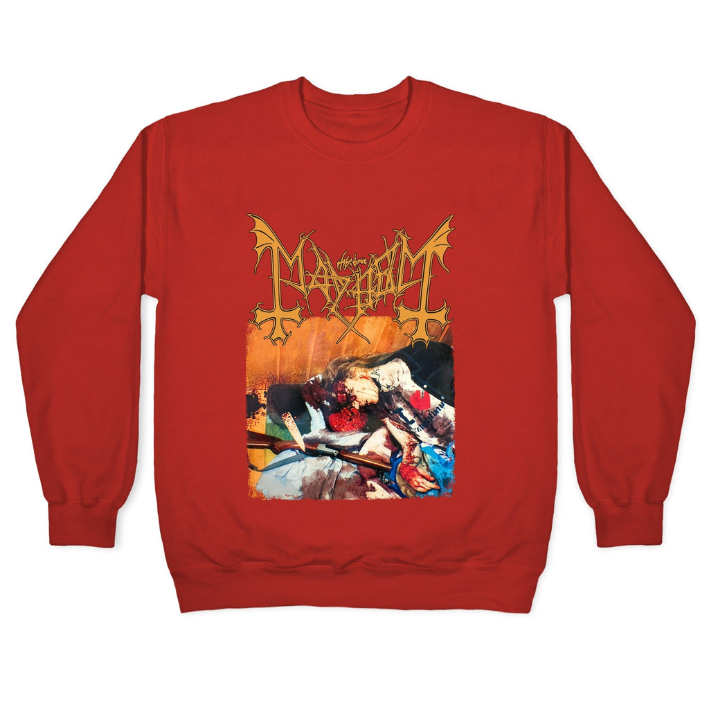 Mayhem Band Album Cover Crewneck Unisex