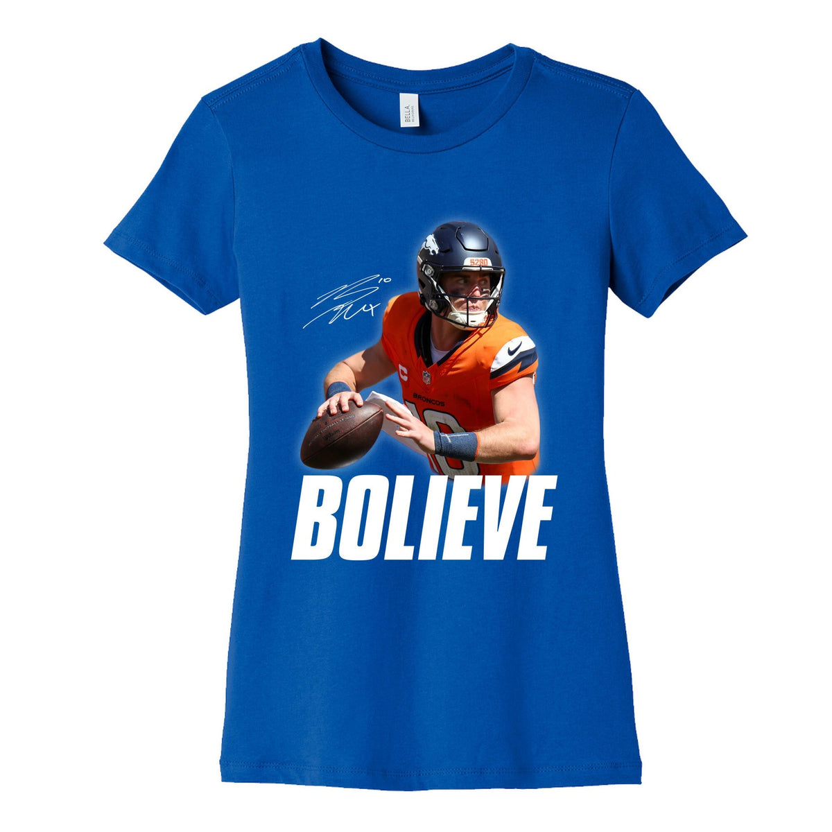 Bolieve Bo Nix Womens Cotton Tee Unisex