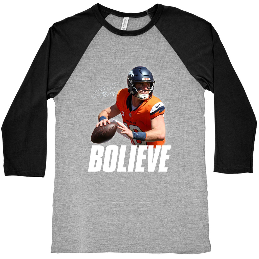 Bolieve Bo Nix Baseball Tee Unisex