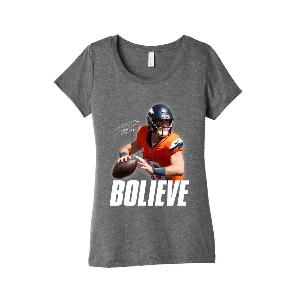 Bolieve Bo Nix Womens Triblend Tee Unisex