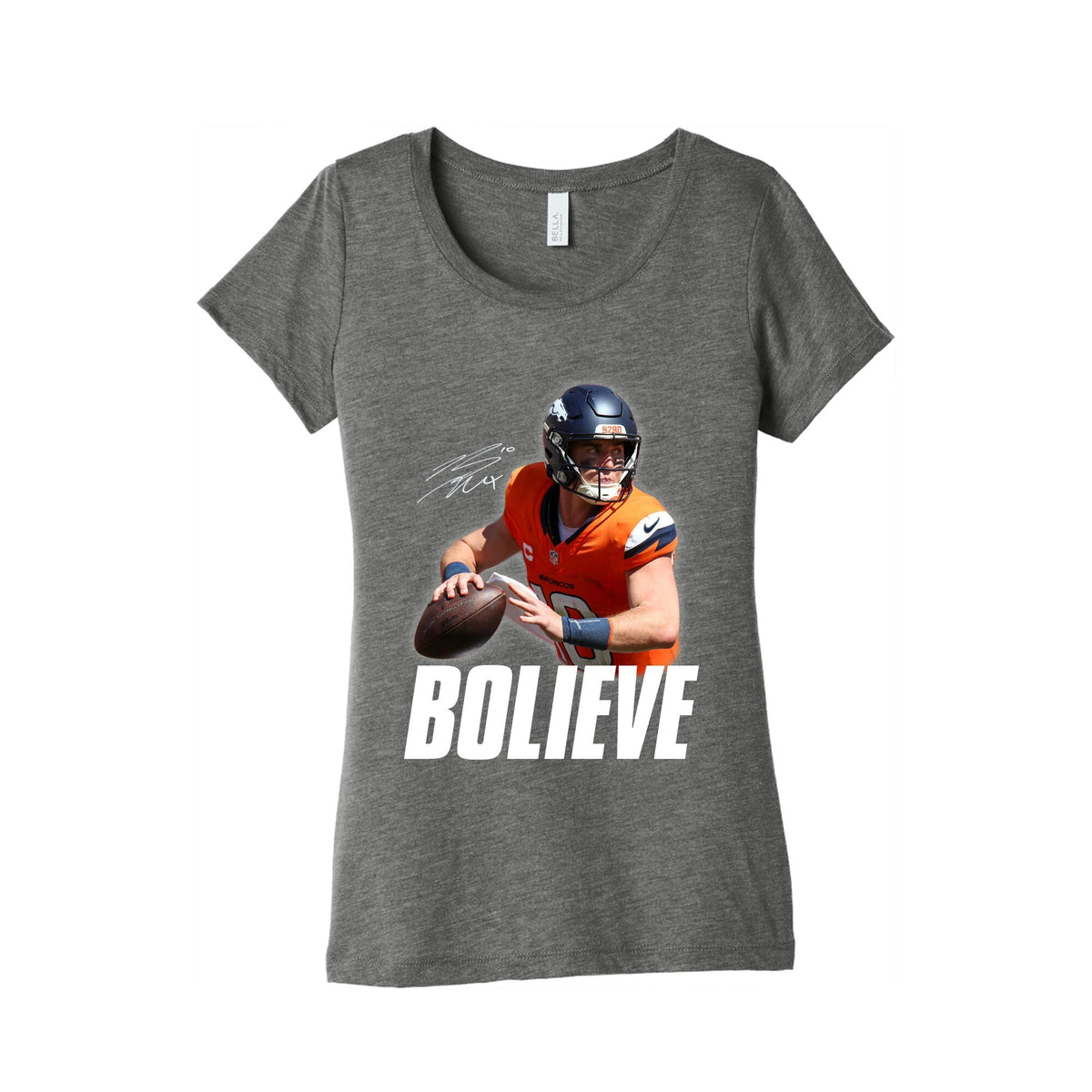 Bolieve Bo Nix Womens Triblend Tee Unisex