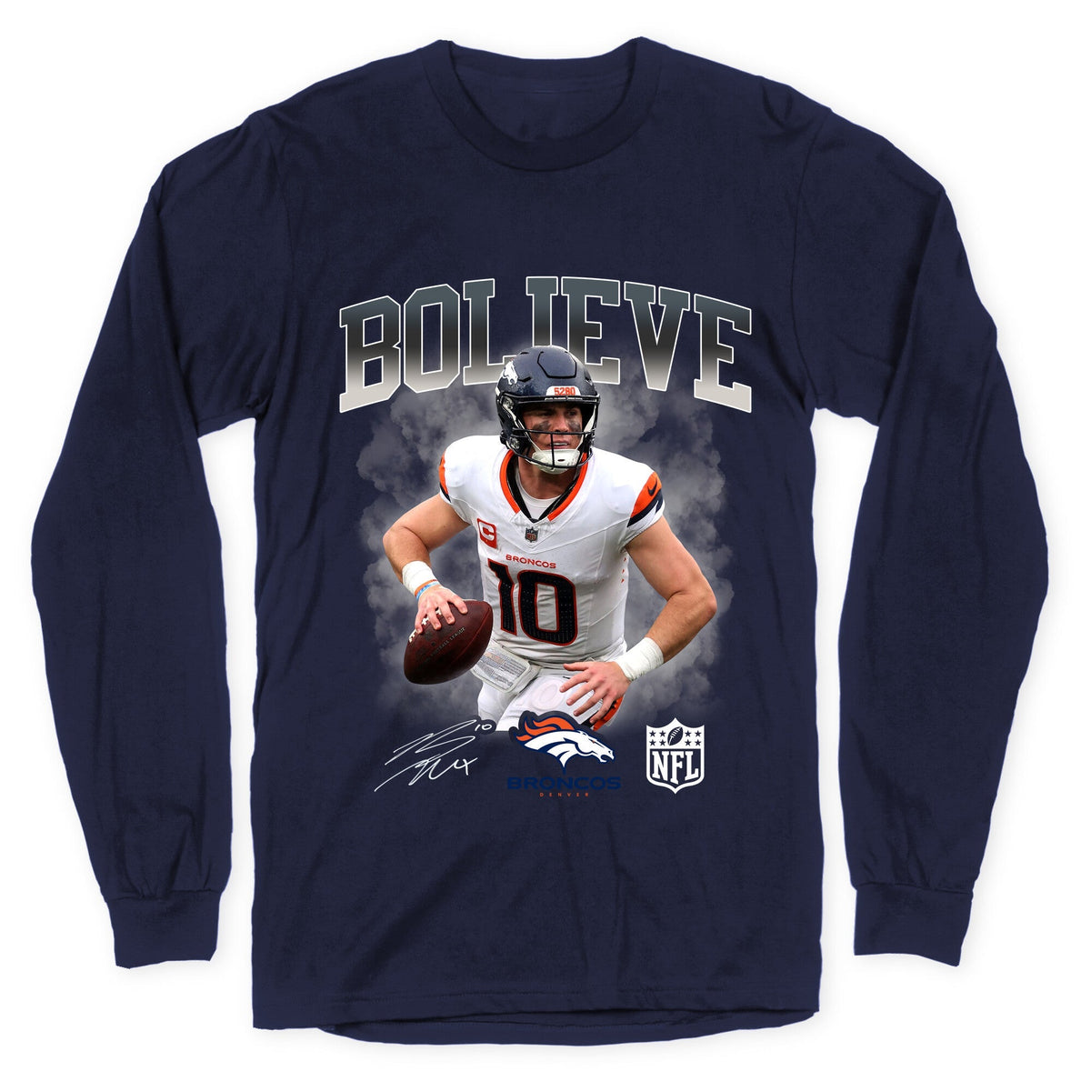 Bo Nix Bolieve Longsleeve Tee Unisex