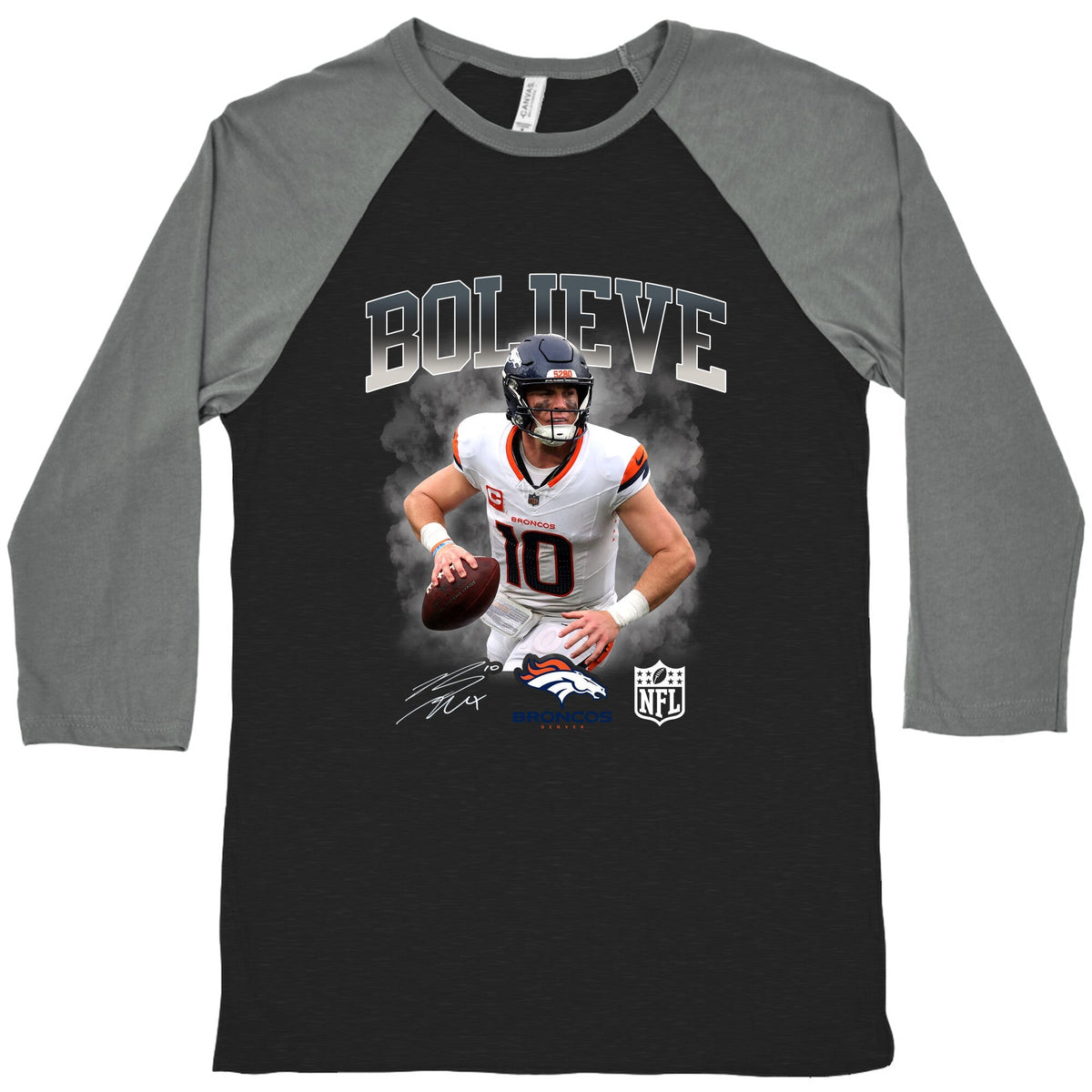 Bo Nix Bolieve Baseball Tee Unisex