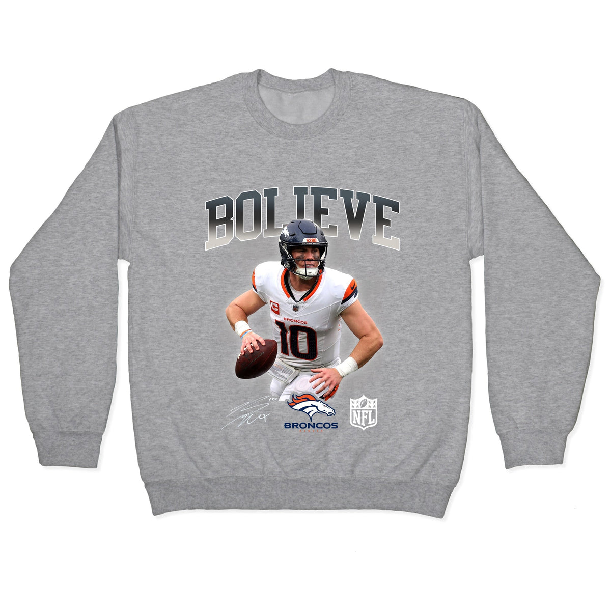 Bo Nix Bolieve Crewneck Unisex