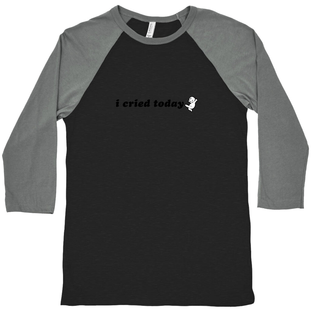I Cried Today Baby Baseball Tee Unisex