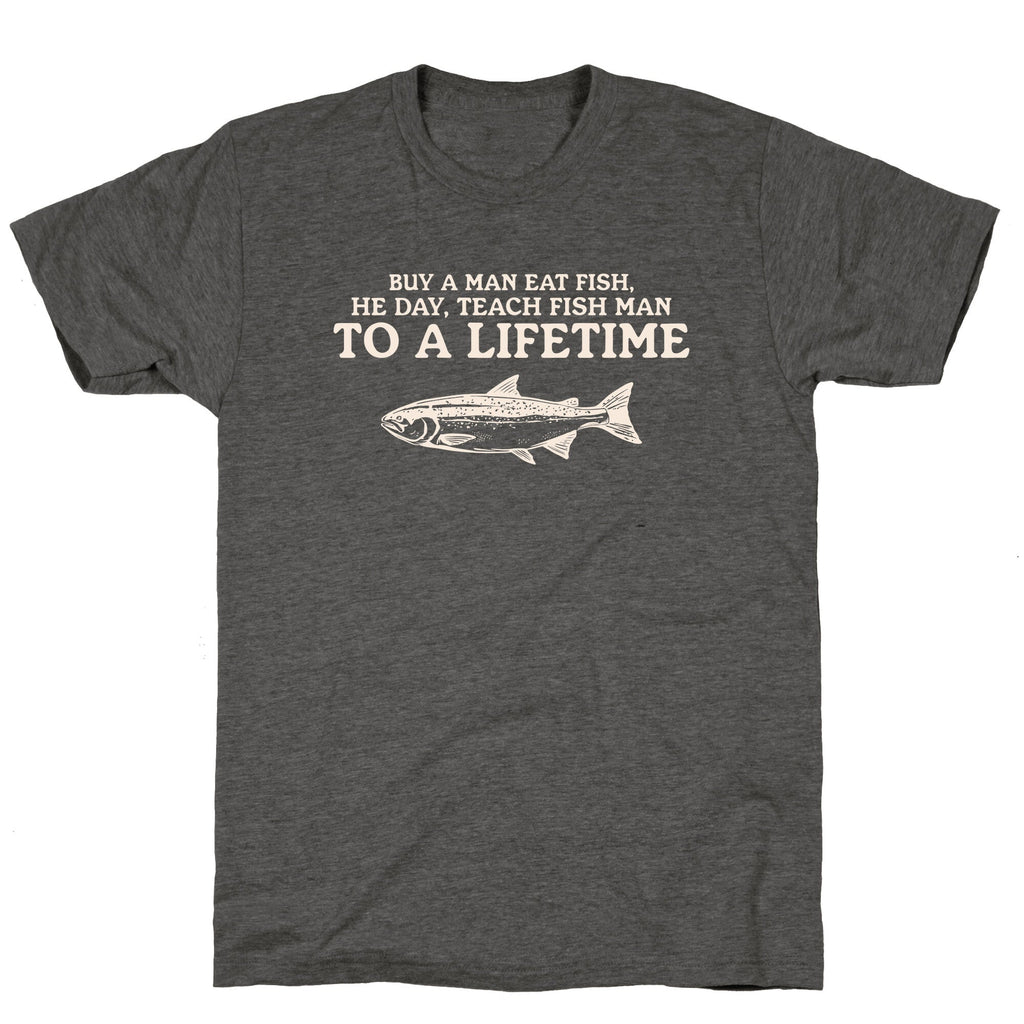 Buy A Man Eat Fish Unisex Triblend Tee Unisex