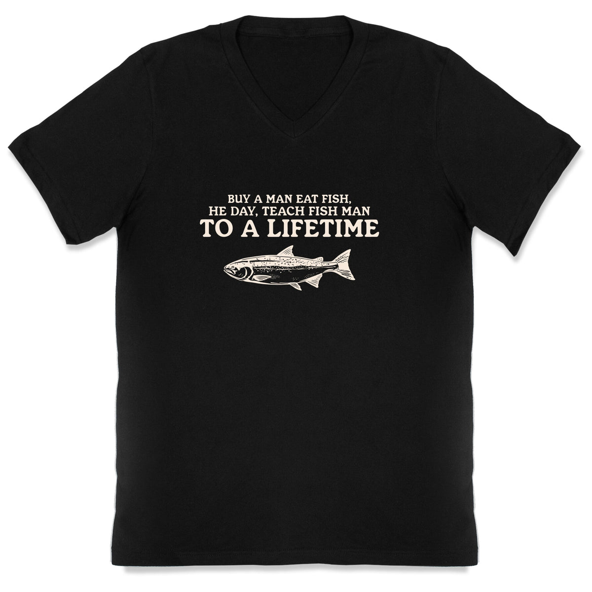 Buy A Man Eat Fish V-Neck Unisex