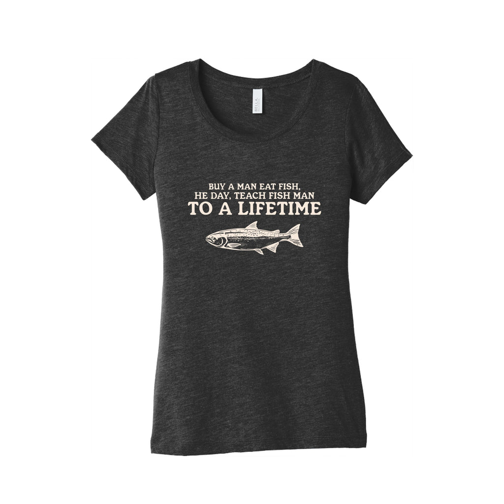 Buy A Man Eat Fish Womens Triblend Tee Unisex