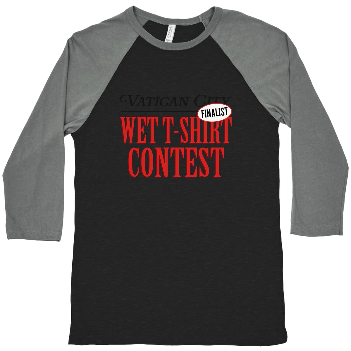 Vatican Wet T Shirt Contest Finalist Baseball Tee Unisex