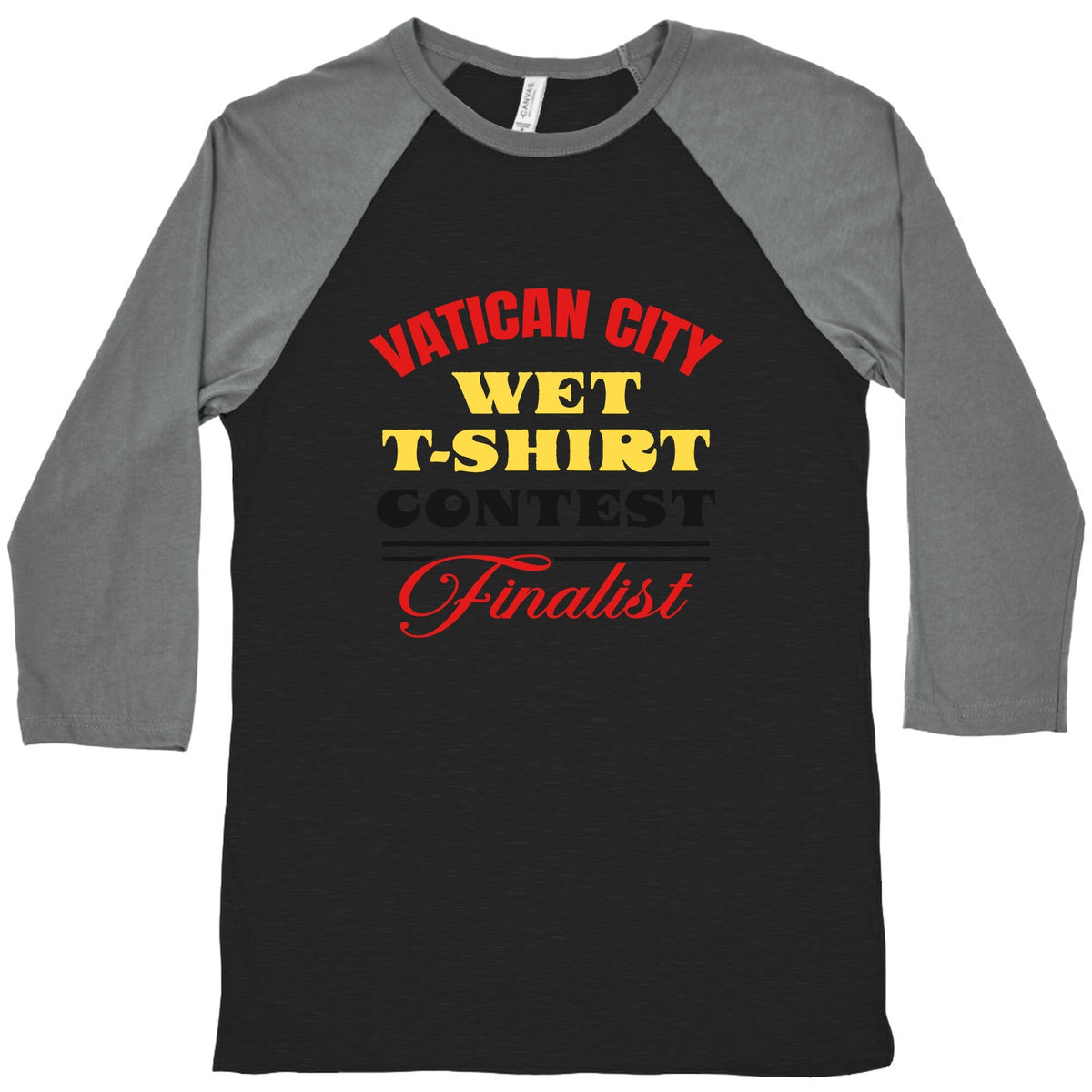 Vatican Wet T Shirt Contest Baseball Tee Unisex