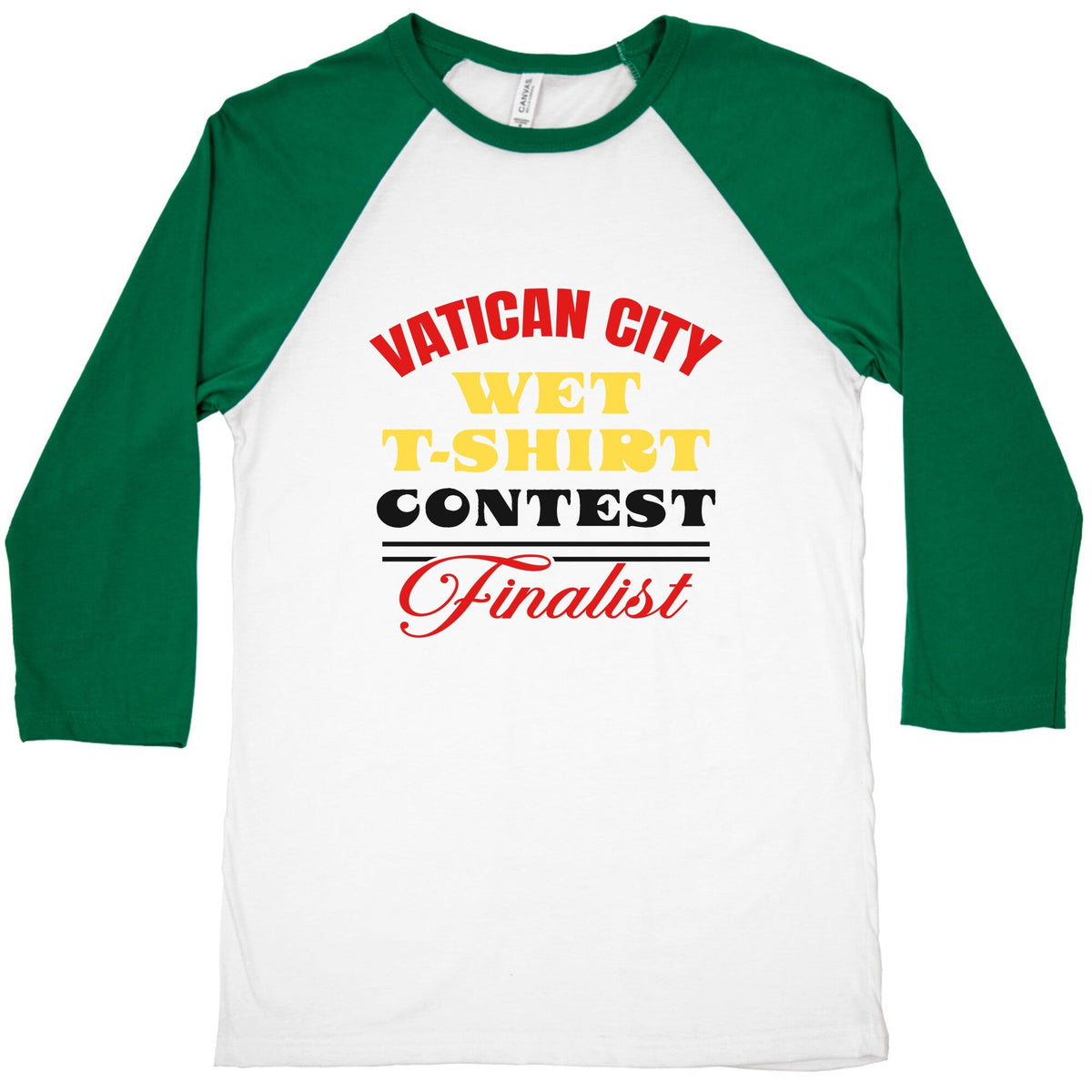Vatican Wet T Shirt Contest Baseball Tee Unisex