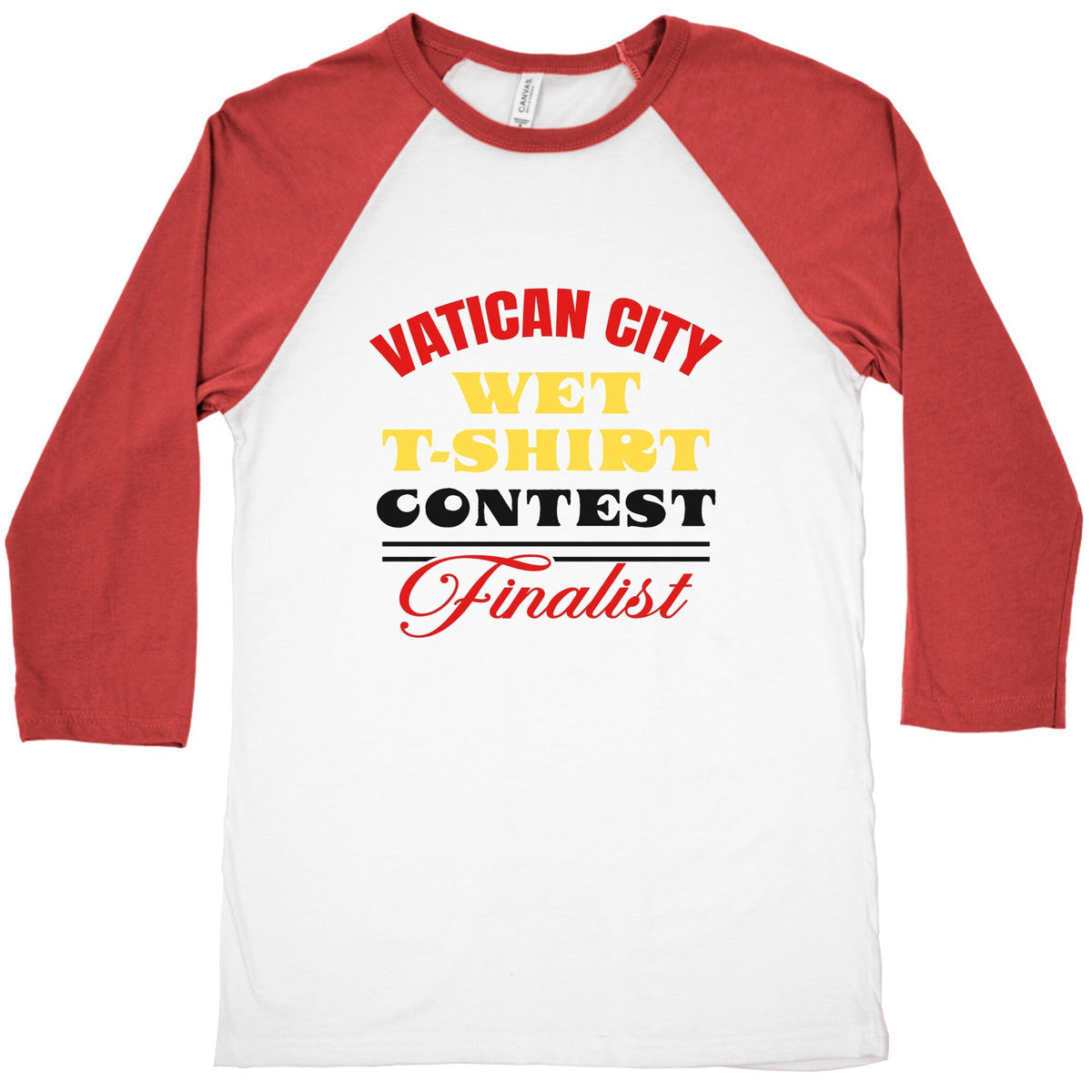 Vatican Wet T Shirt Contest Baseball Tee Unisex