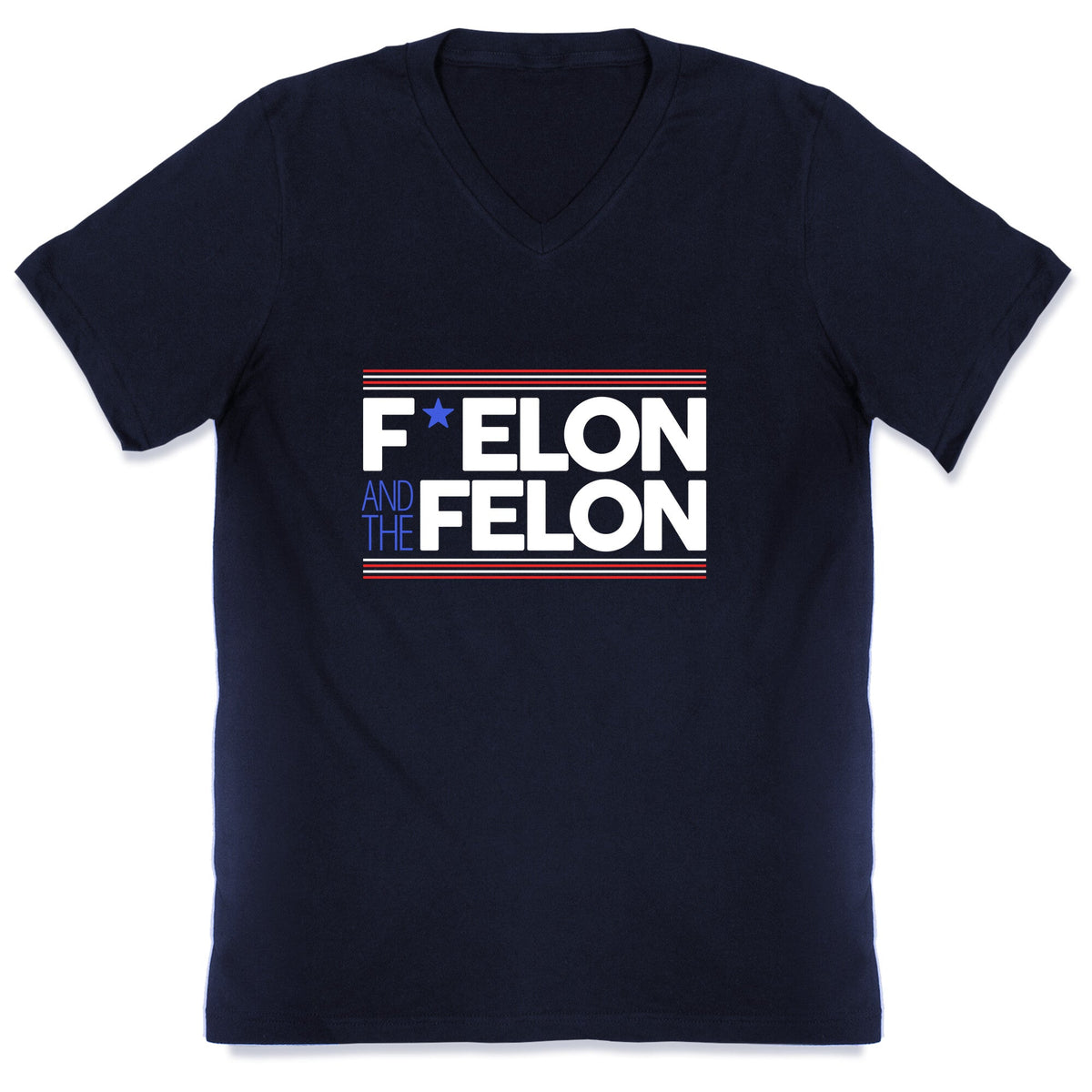 F Elon And The Felon V-Neck Unisex