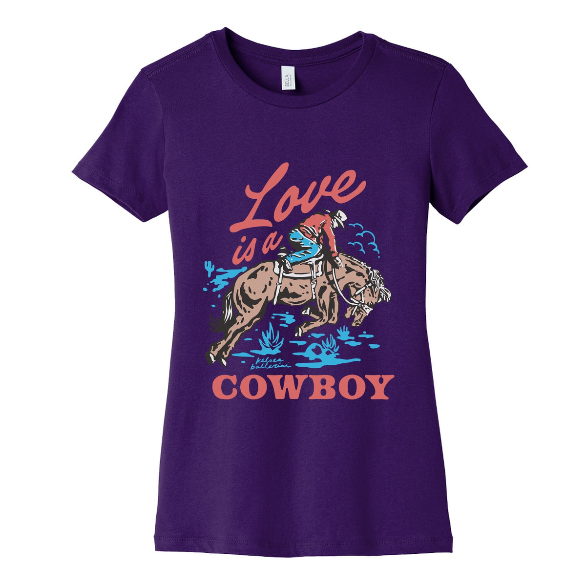Kelsea Ballerini Love Is A Cowboy Womens Cotton Tee Unisex