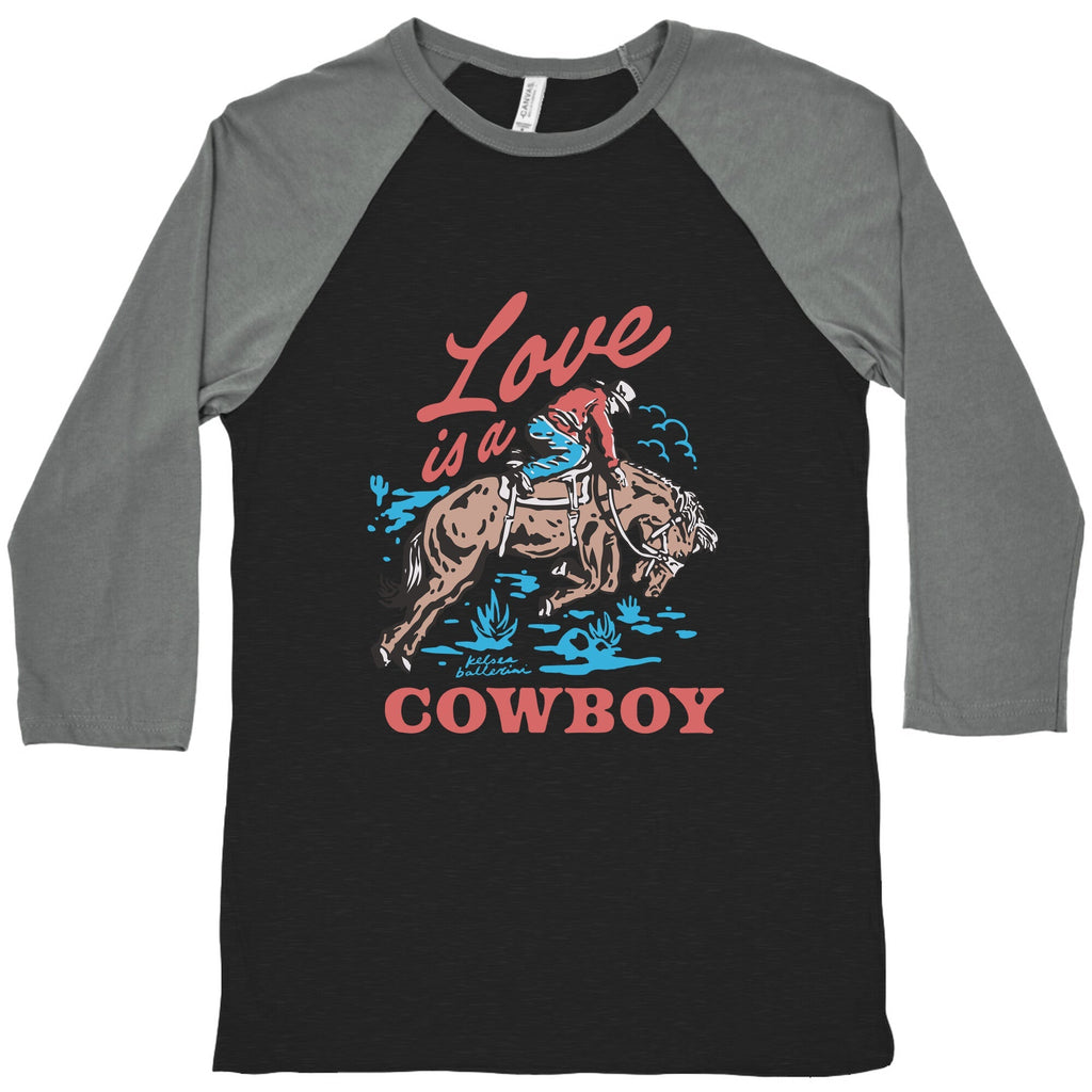 Kelsea Ballerini Love Is A Cowboy Baseball Tee Unisex