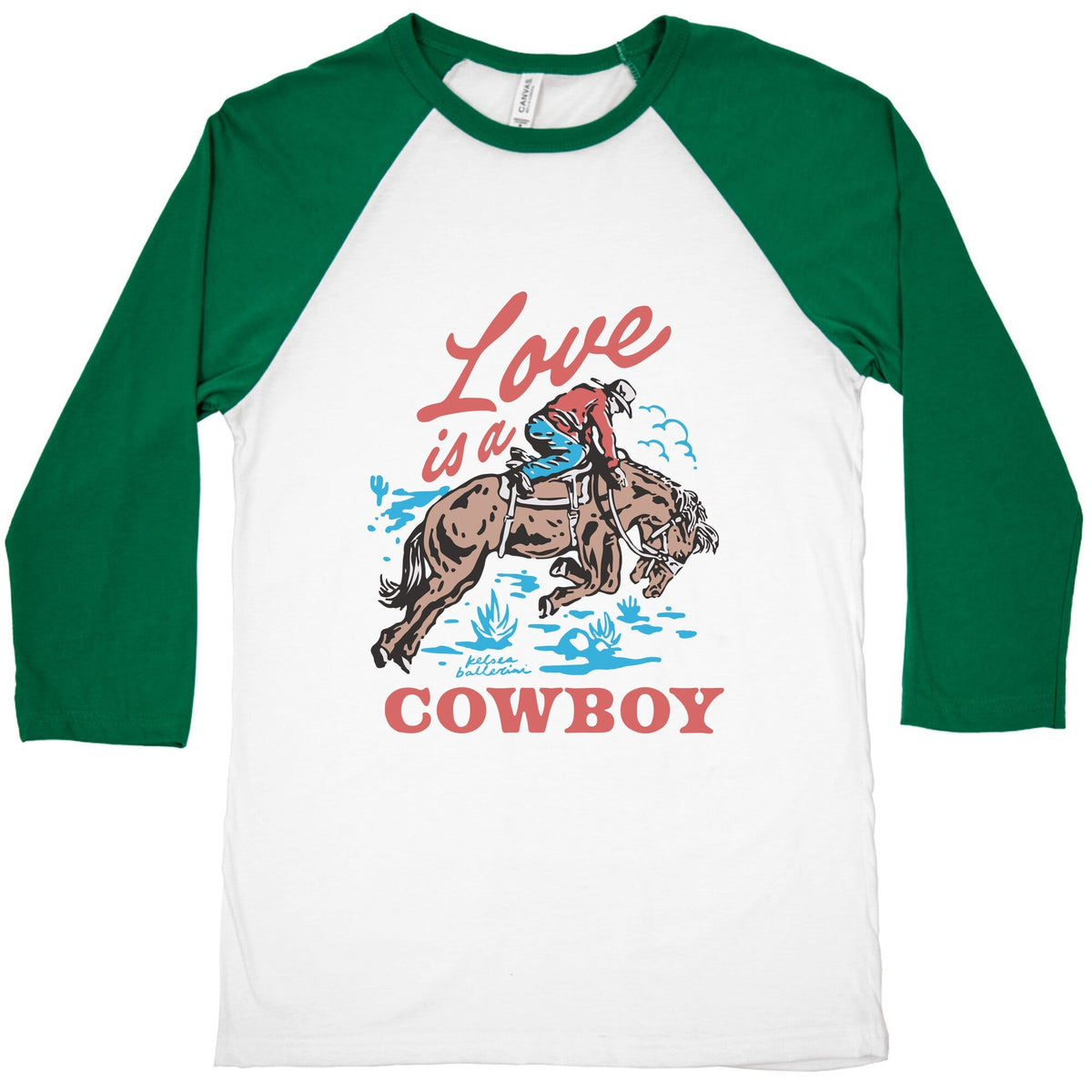 Kelsea Ballerini Love Is A Cowboy Baseball Tee Unisex