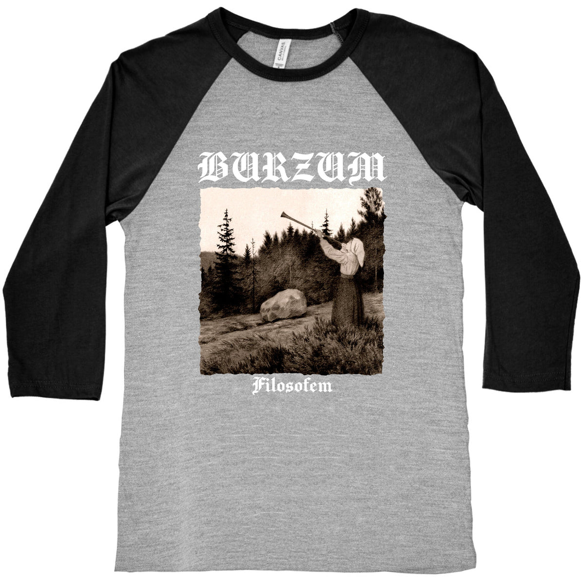 Burzum Filosofem Baseball Tee Unisex