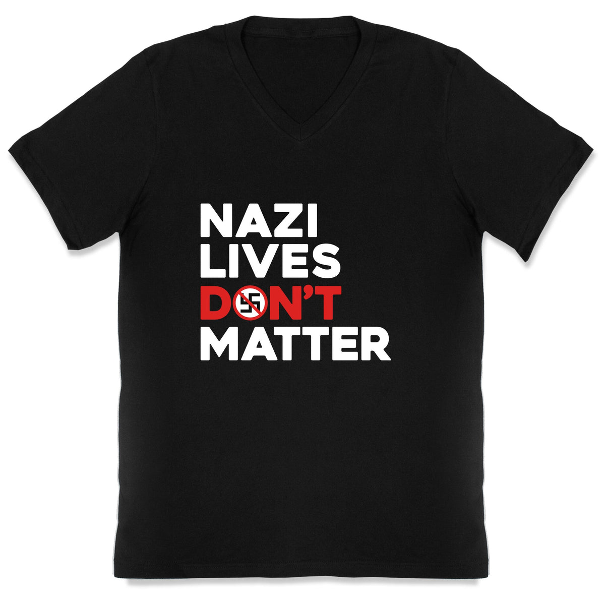 Nazi Lives Dont Matter Red V-Neck Unisex