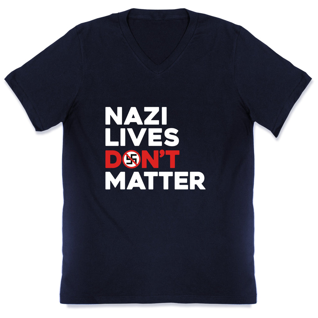 Nazi Lives Dont Matter Red V-Neck Unisex