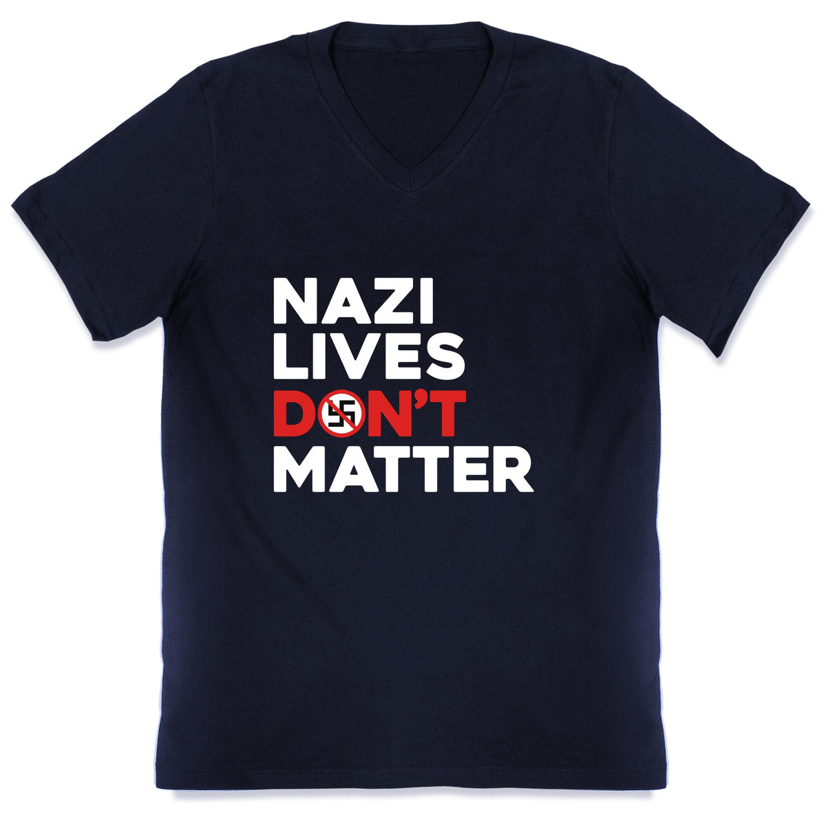 Nazi Lives Dont Matter Red V-Neck Unisex
