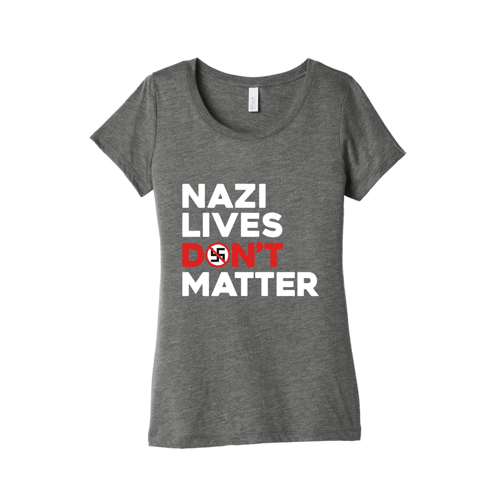 Nazi Lives Dont Matter Red Womens Triblend Tee Unisex