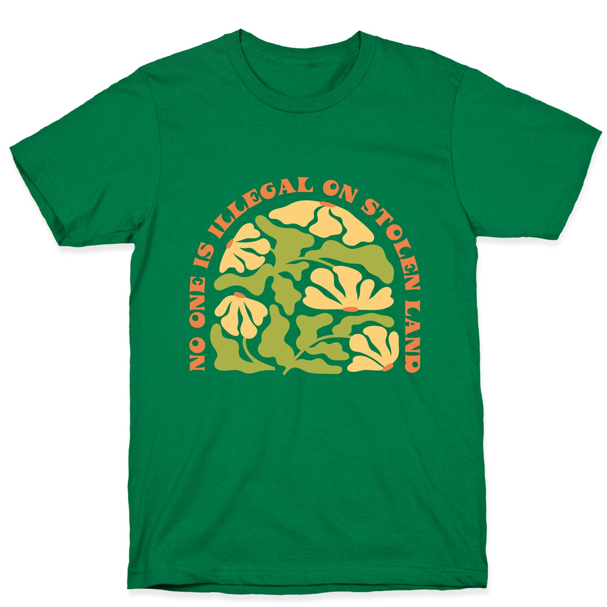 No One Is Illegal On Stolen Land Floral Unisex