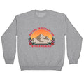 No One Is Illegal On Stolen Land Mountain Crewneck Unisex