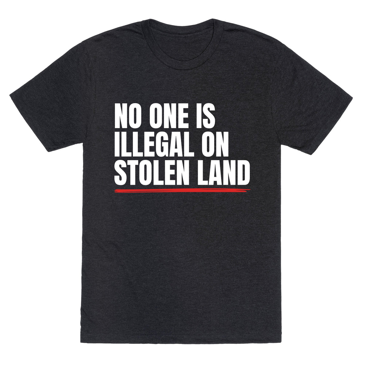 No One Is Illegal On Stolen Land Unisex Triblend Tee Unisex