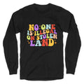 No One Is Illegal On Stolen Land Retro Longsleeve Tee Unisex