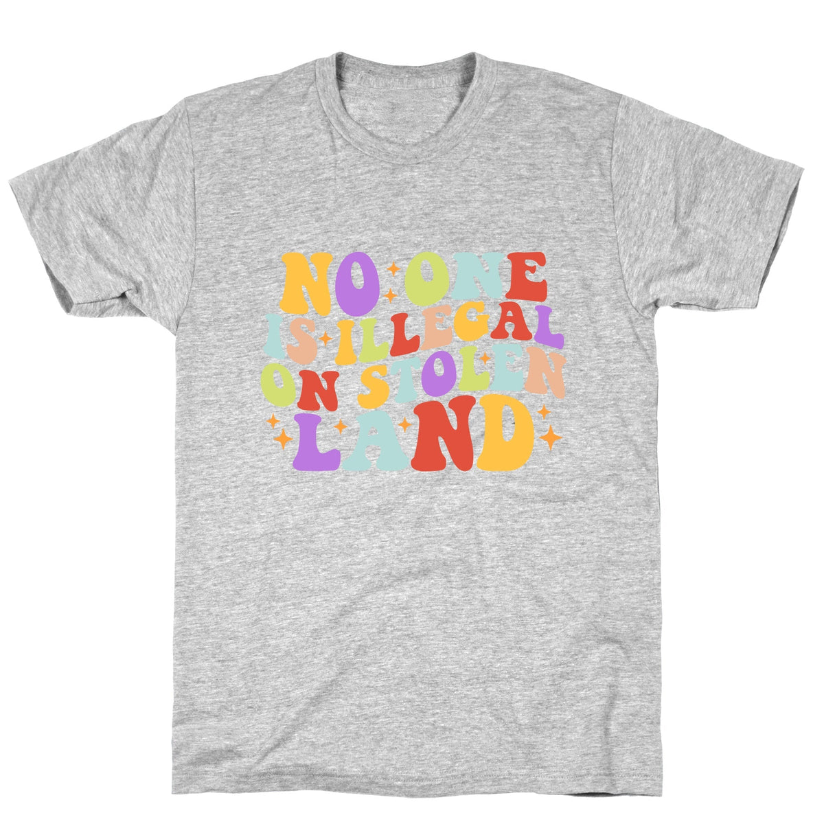 No One Is Illegal On Stolen Land Retro Unisex