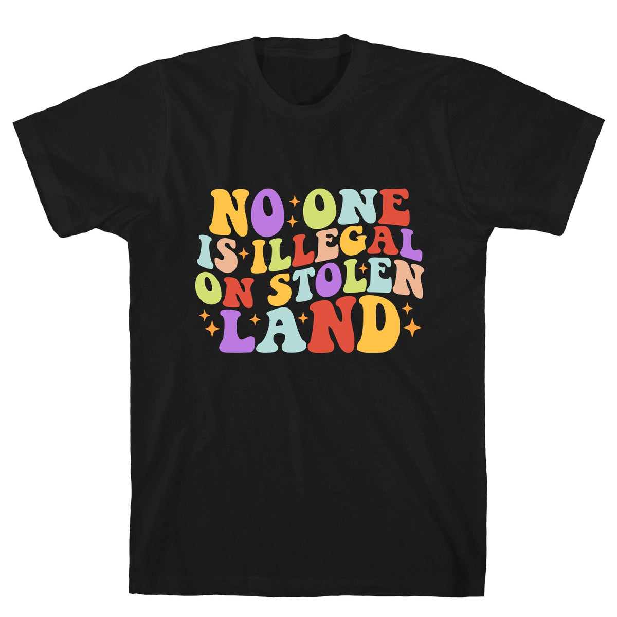 No One Is Illegal On Stolen Land Retro Unisex