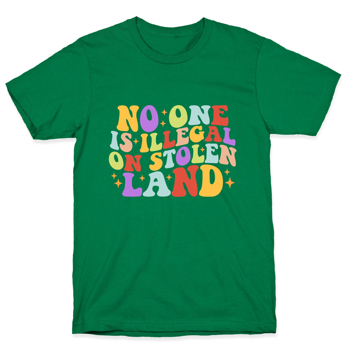 No One Is Illegal On Stolen Land Retro Unisex