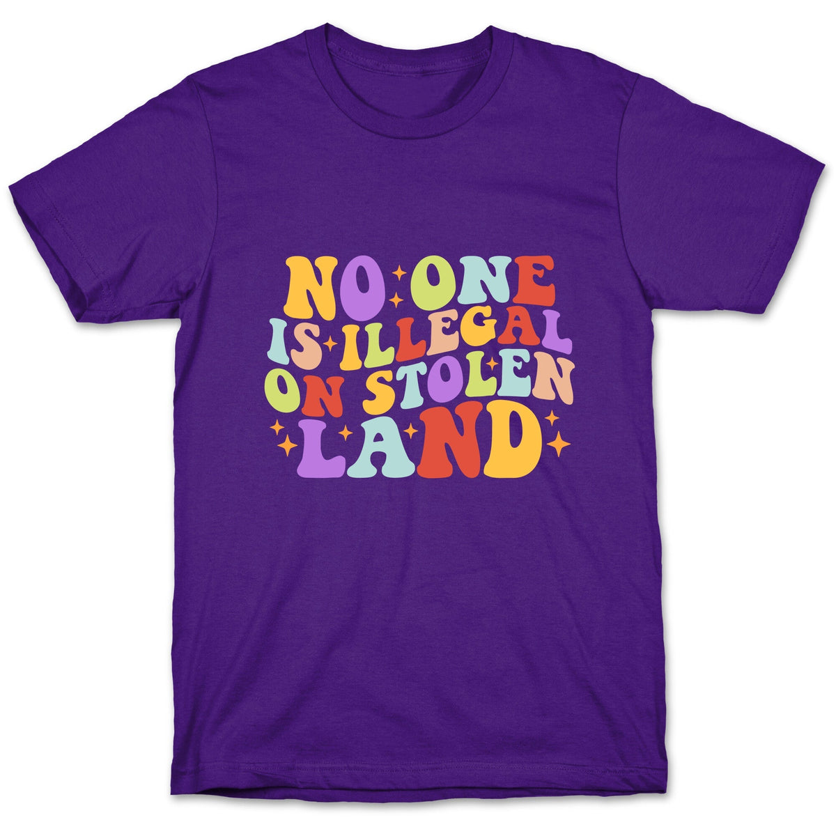 No One Is Illegal On Stolen Land Retro Unisex