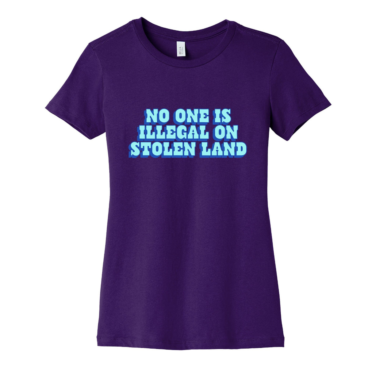 No One Is Illegal Womens Cotton Tee Unisex