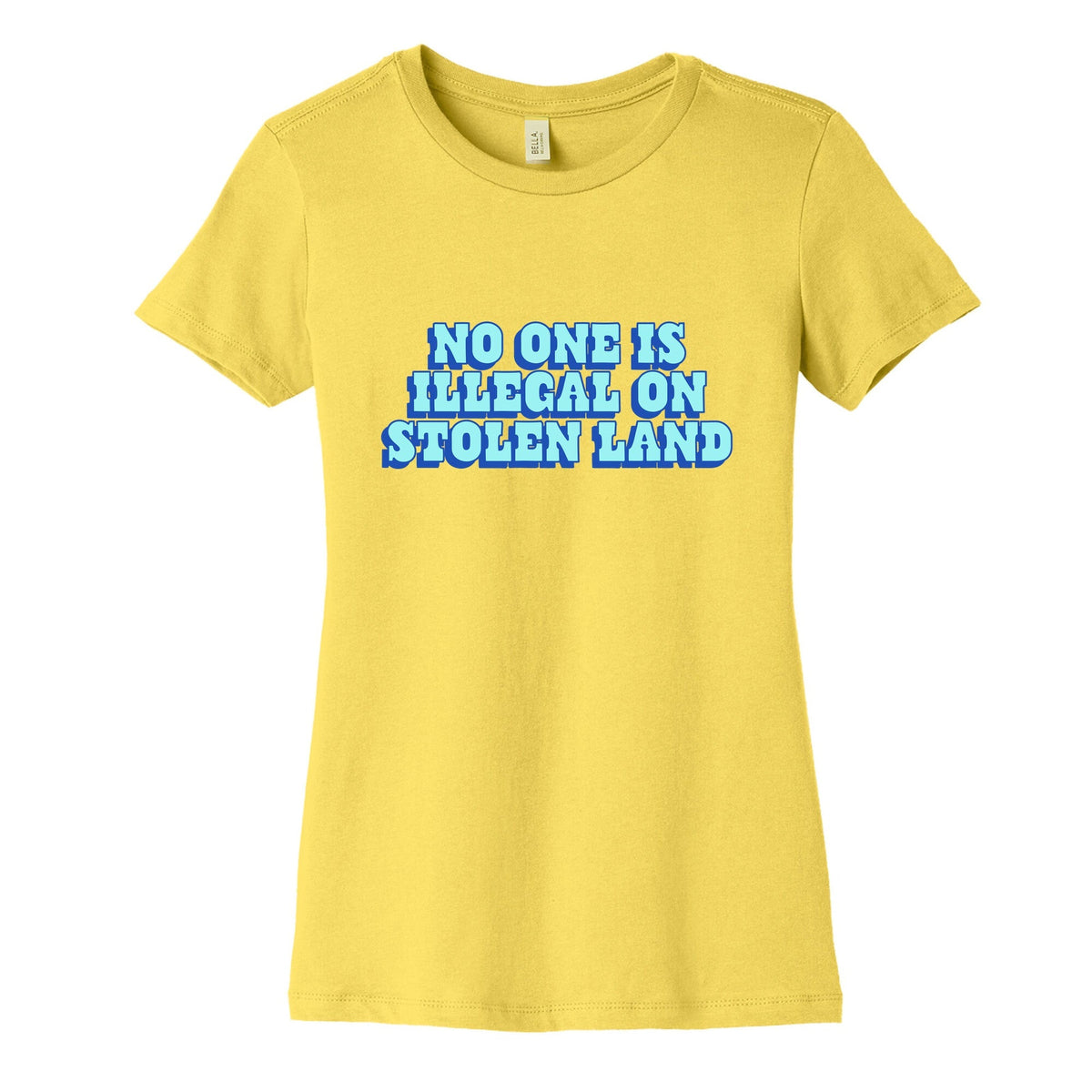 No One Is Illegal Womens Cotton Tee Unisex