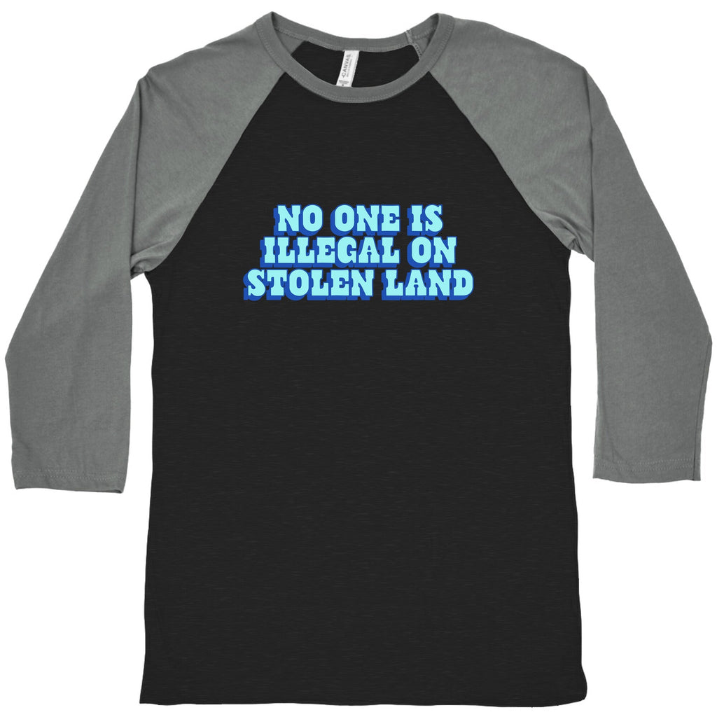 No One Is Illegal Baseball Tee Unisex