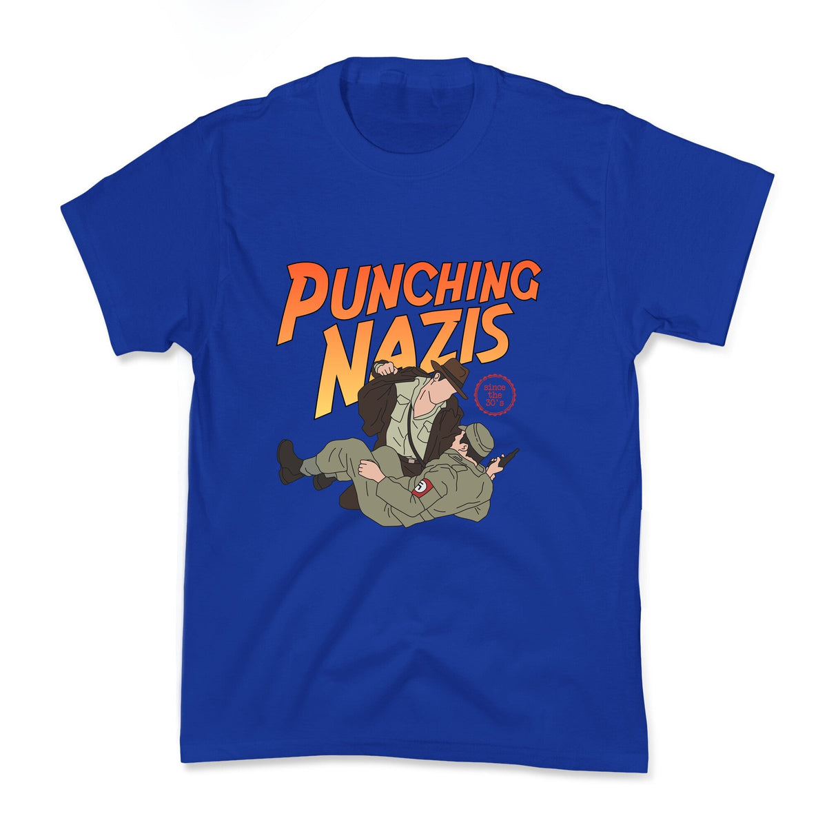 Punching Nazis Since 36 Kids Tee Unisex