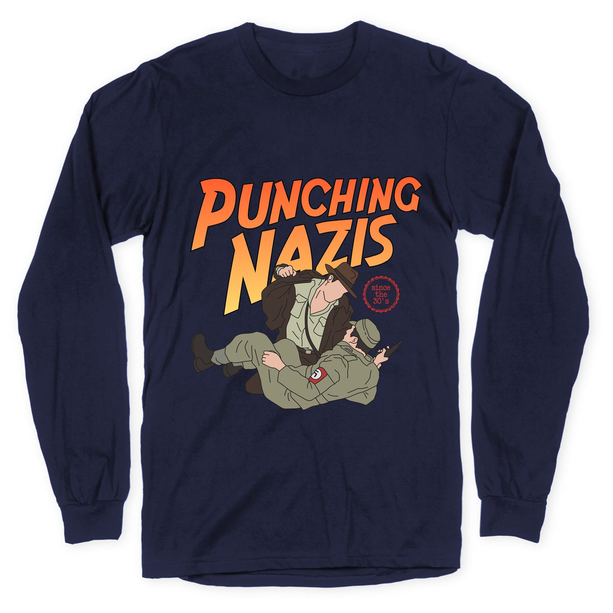 Punching Nazis Since 36 Longsleeve Tee Unisex