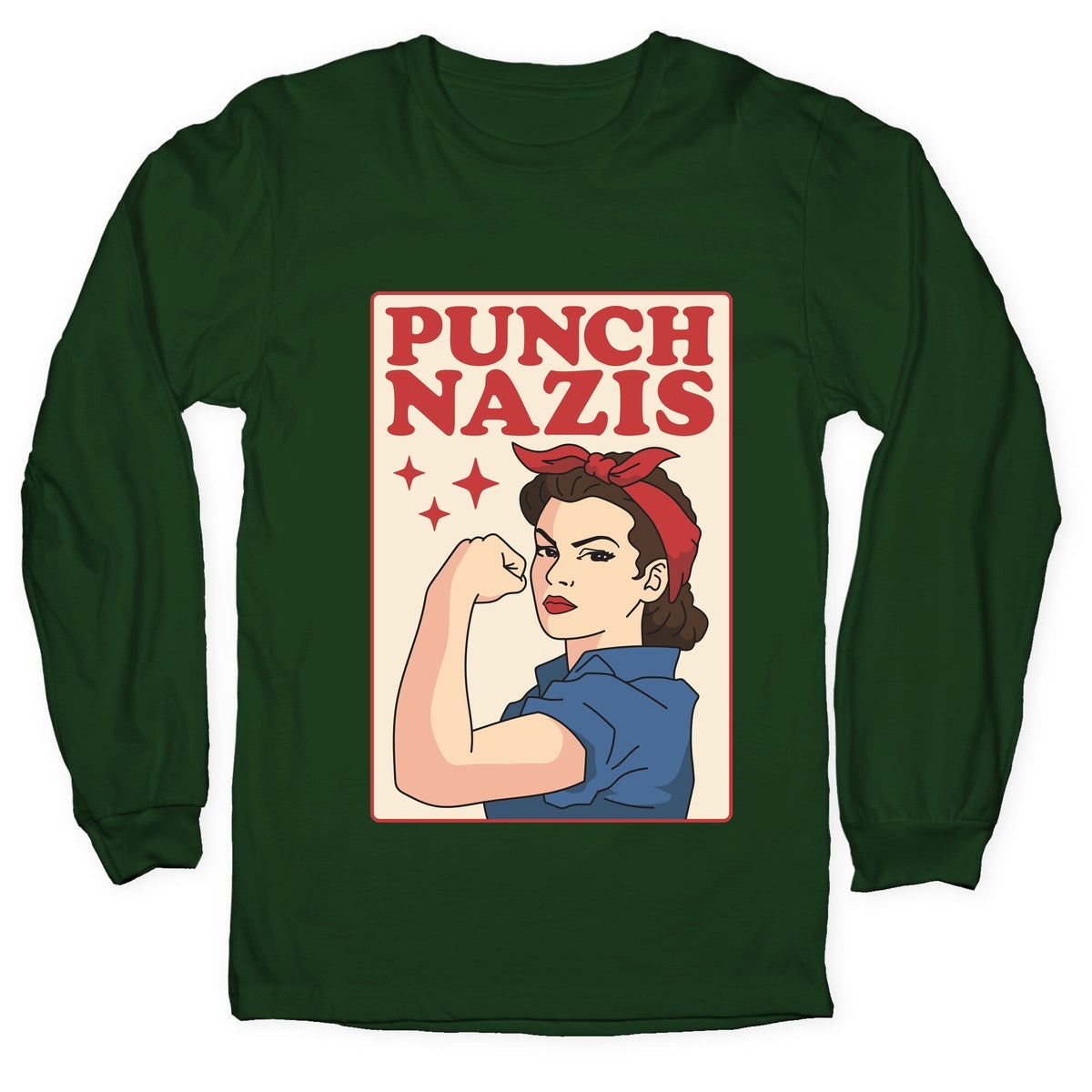 Punch Nazis Longsleeve Tee Unisex