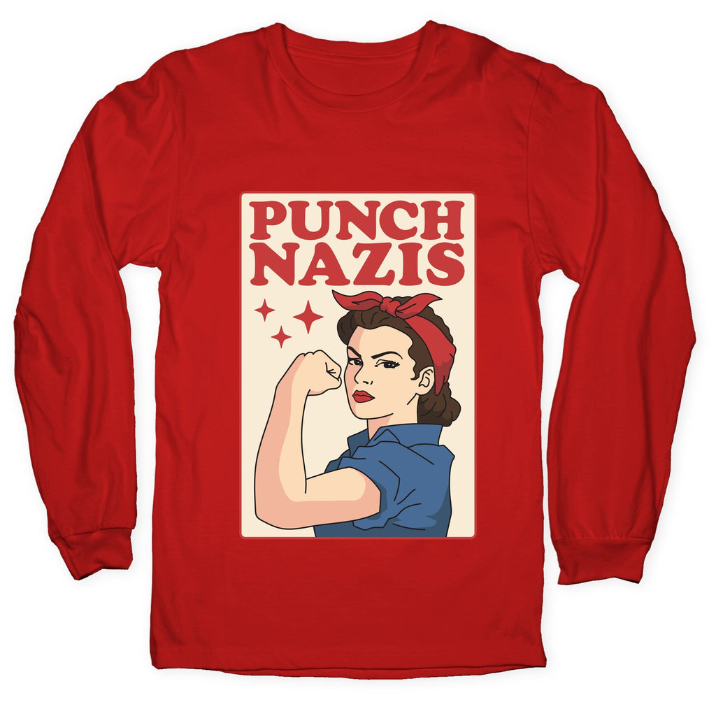 Punch Nazis Longsleeve Tee Unisex