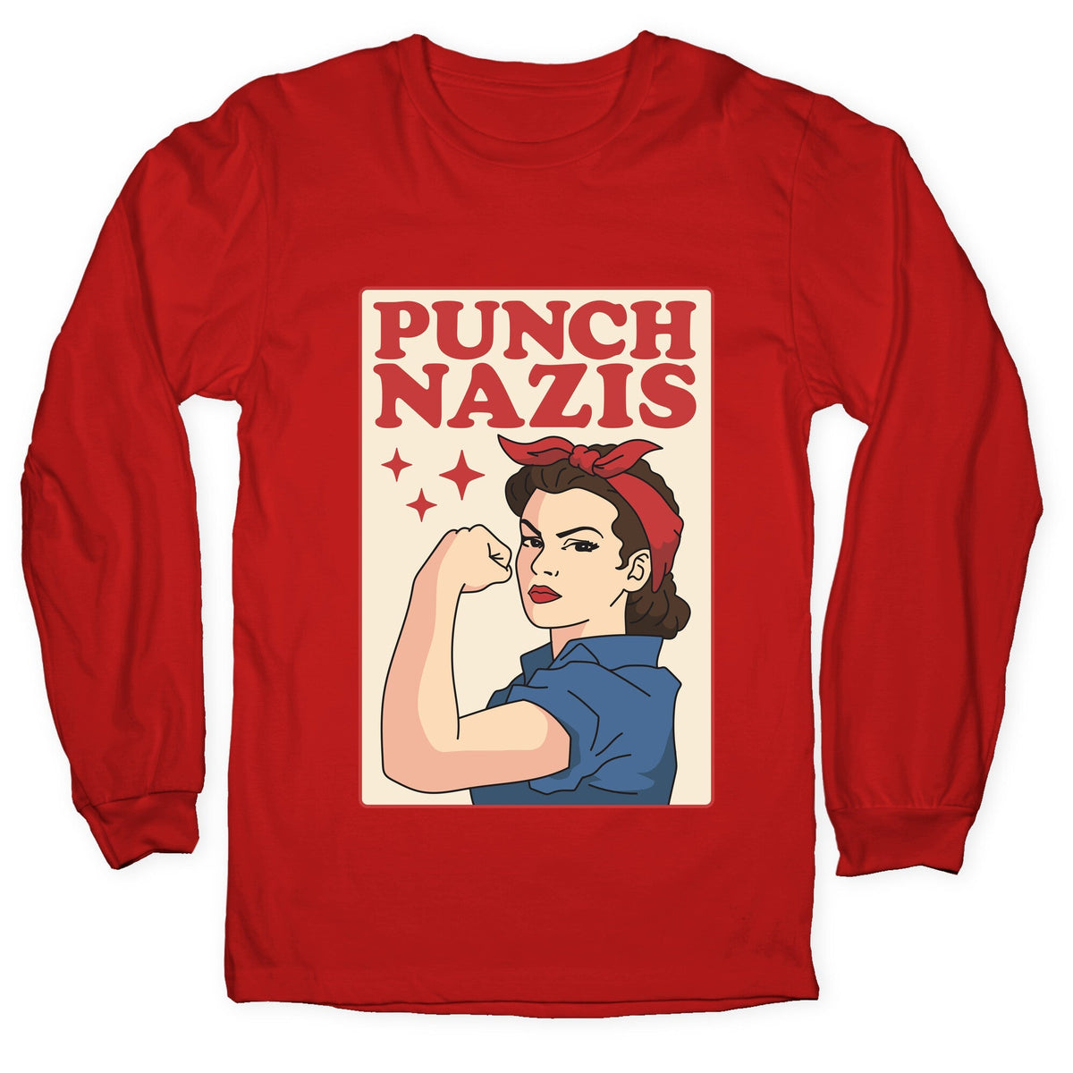 Punch Nazis Longsleeve Tee Unisex