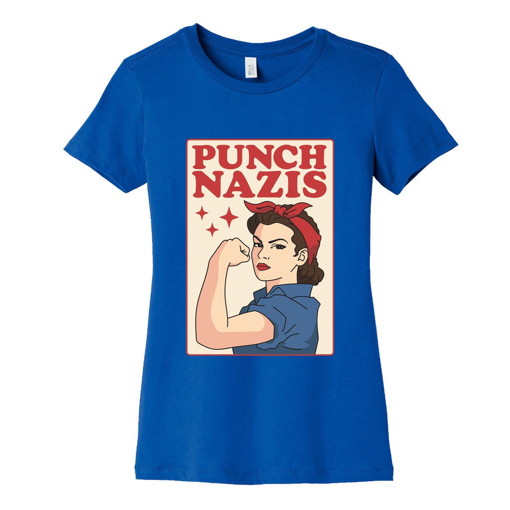 Punch Nazis Womens Cotton Tee Unisex