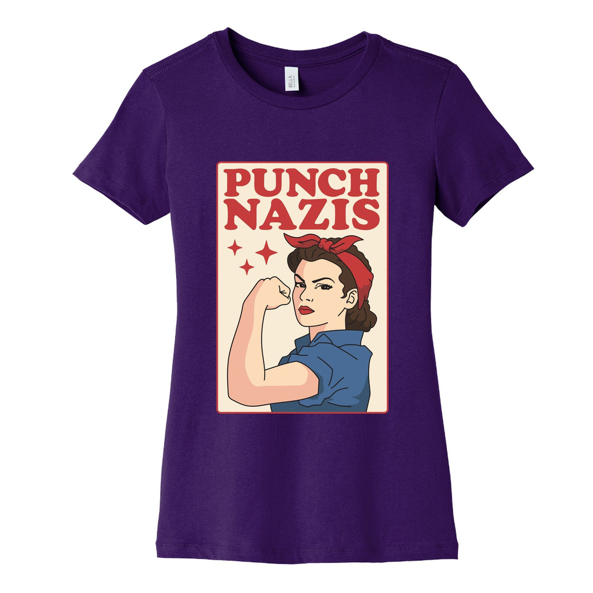 Punch Nazis Womens Cotton Tee Unisex