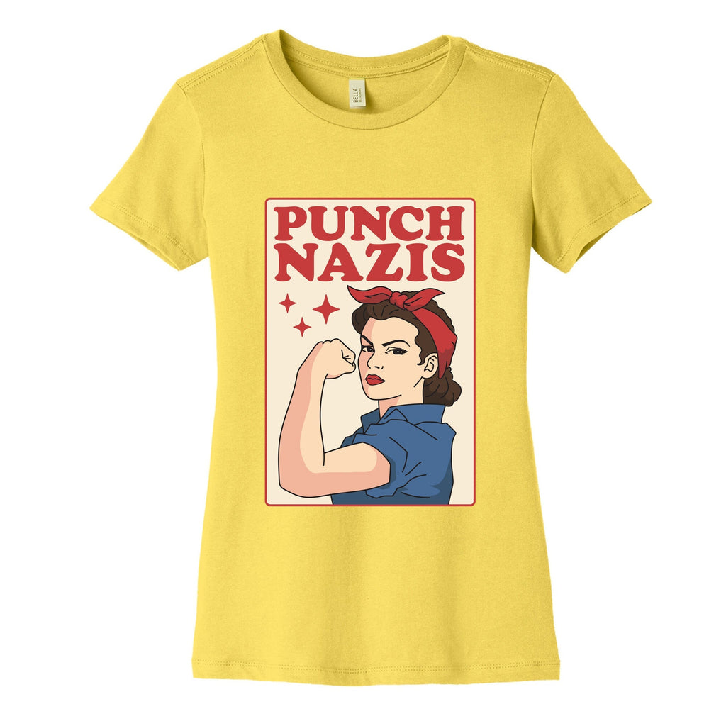 Punch Nazis Womens Cotton Tee Unisex
