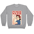Punch Nazis Crewneck Unisex