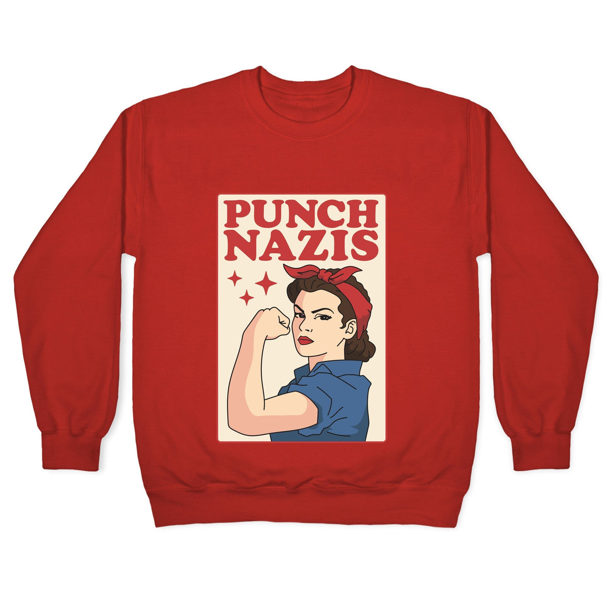 Punch Nazis Crewneck Unisex