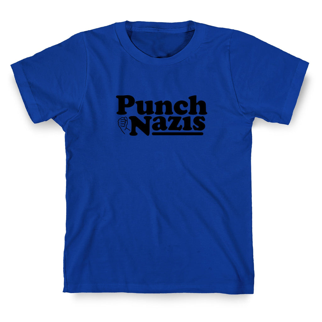 Punch Nazis Black Text Unisex