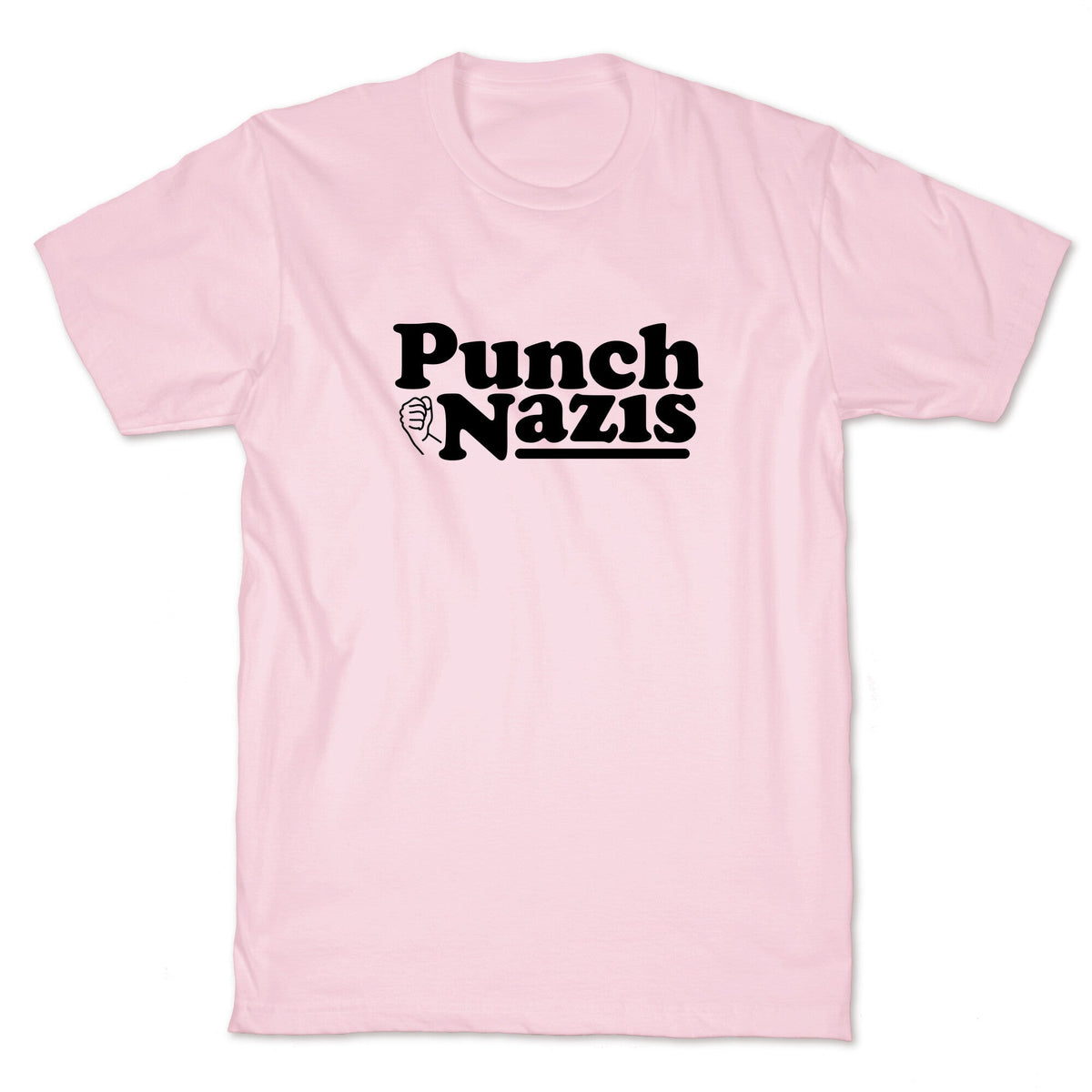 Punch Nazis Black Text Unisex