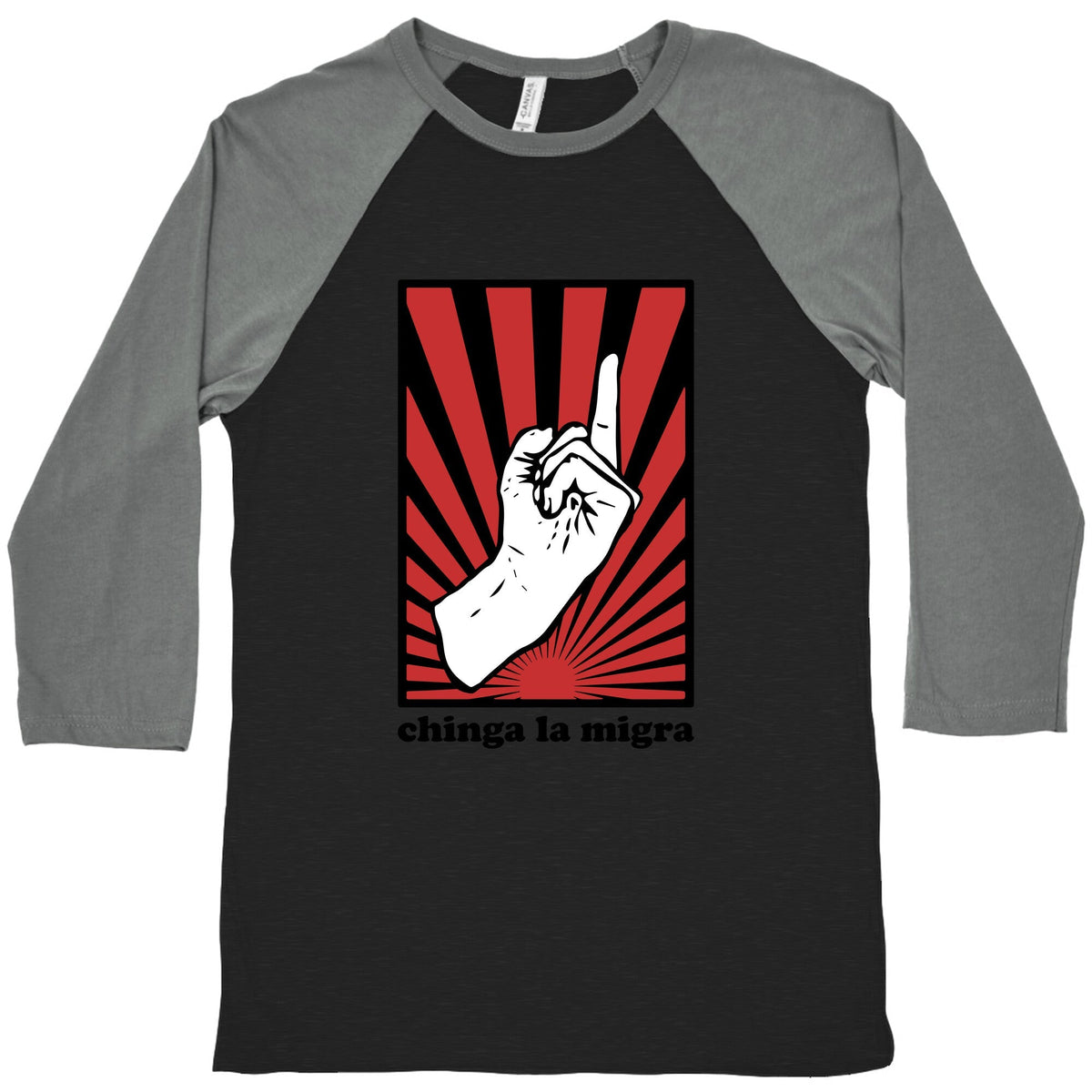 Chinga La Migra Baseball Tee Unisex