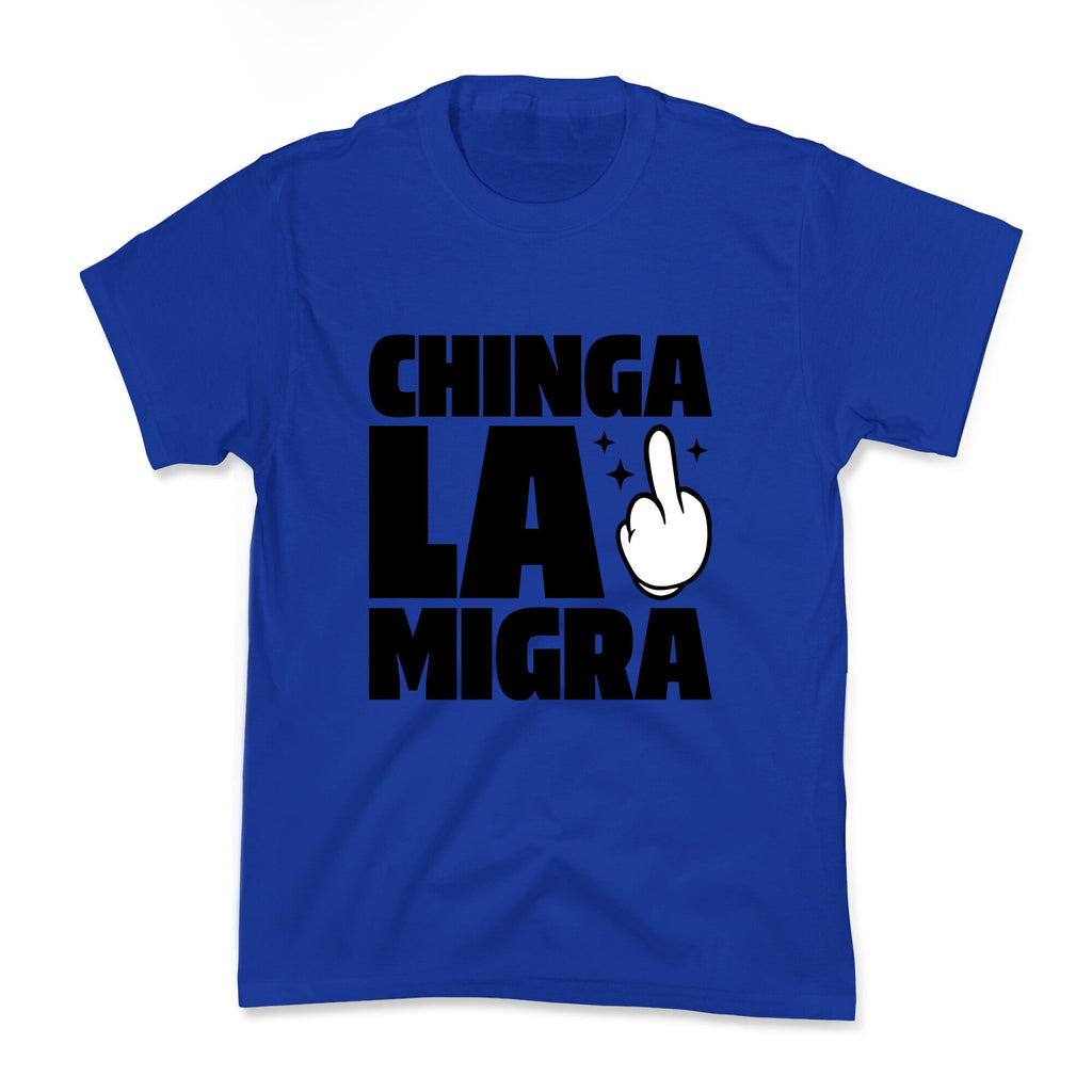 Chinga La Migra Finger Kids Tee Unisex